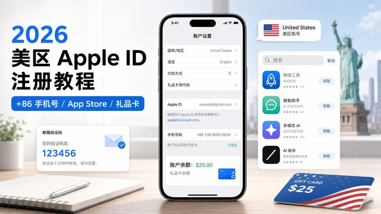 美区 Apple ID 注册教程